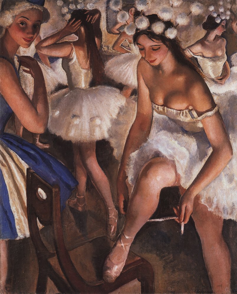 Ballerinas in the dressing room