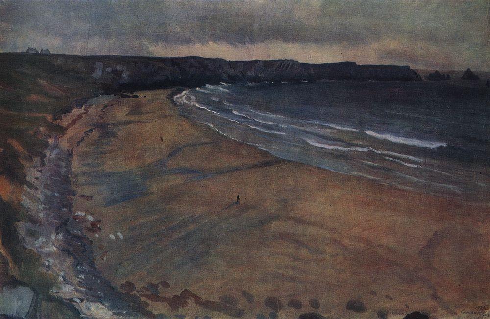 Brittany. Beach at Camaret.