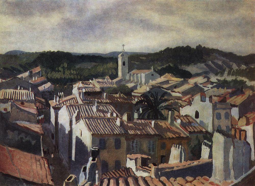 Cassis. The roofs of the city