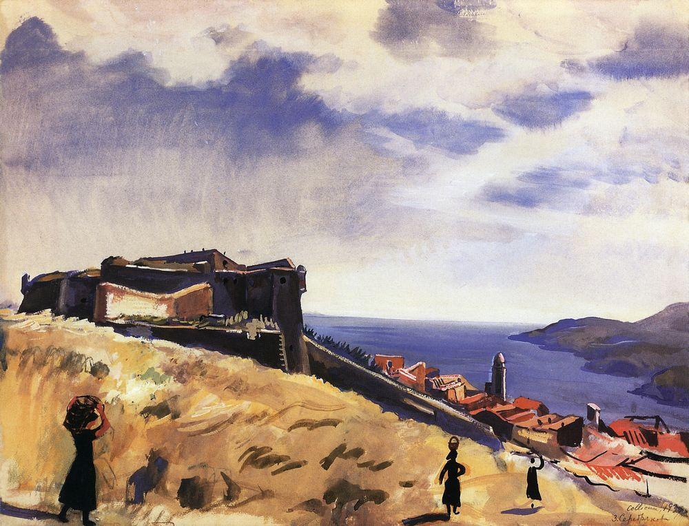 Collioure. View of fortress