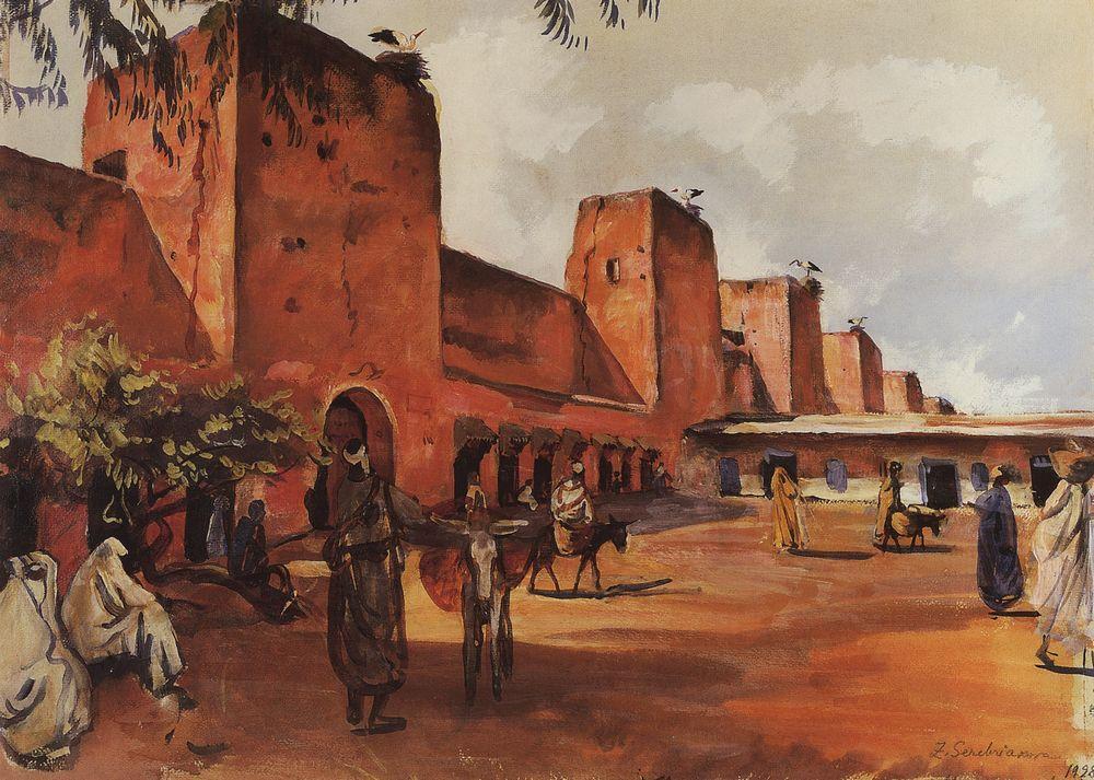 Marrakech. The walls and towers of the city