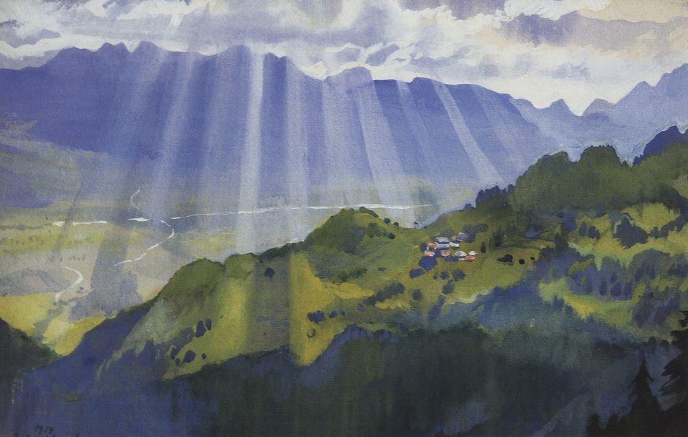 Mountain landscape. Switzerland