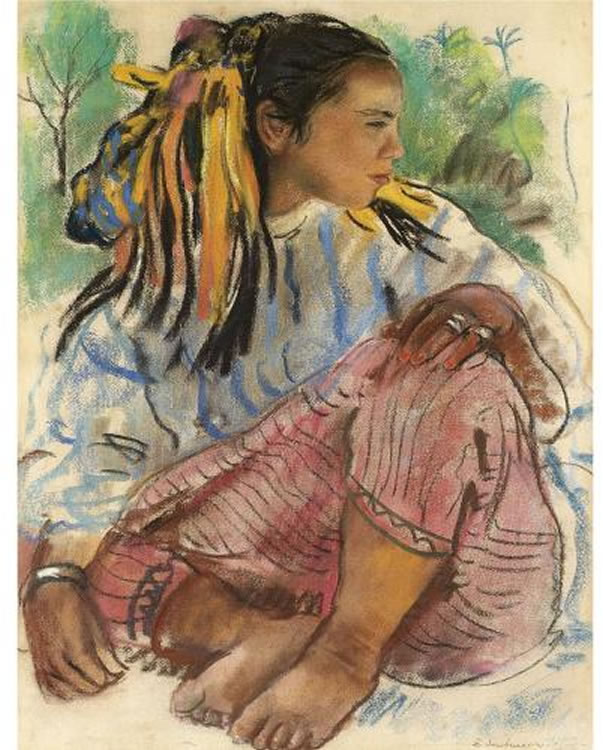 Portrait of a young girl. Marrakesh
