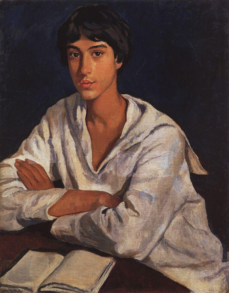 Portrait of E.I. Zolotarevskii in childhood
