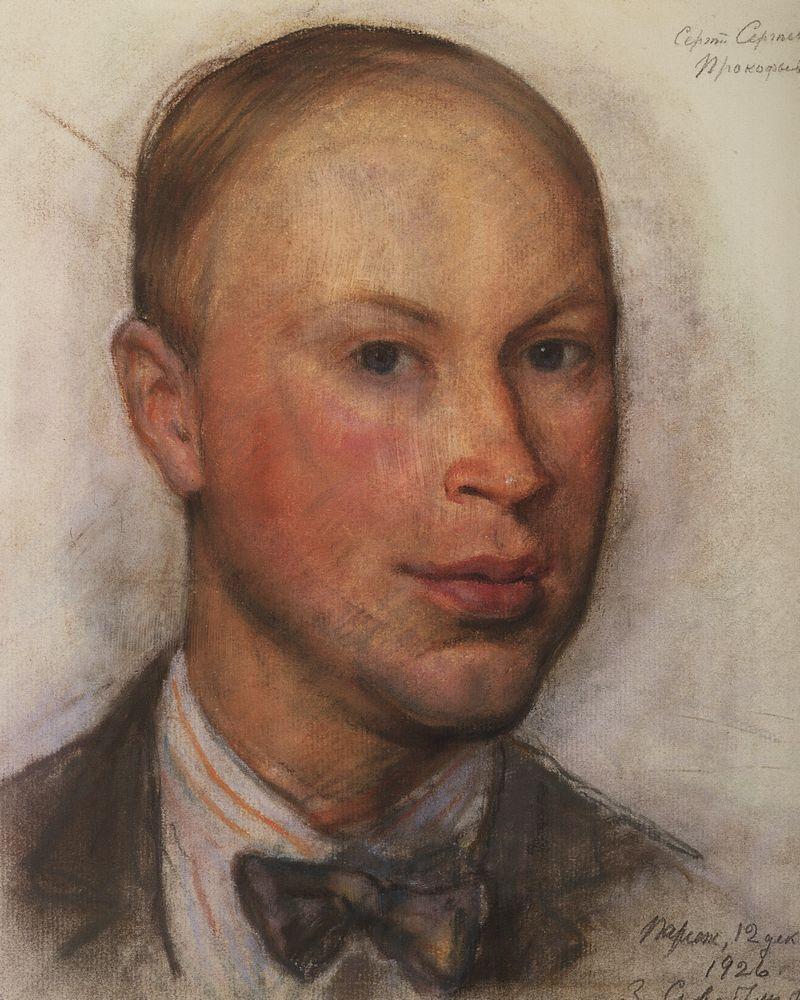 Portrait of the composer Sergei Prokofiev