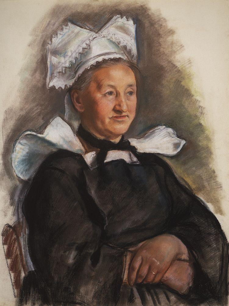 The old lady in a bonnet. Brittany