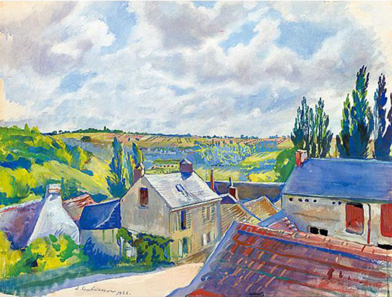 View over the rooftops. France